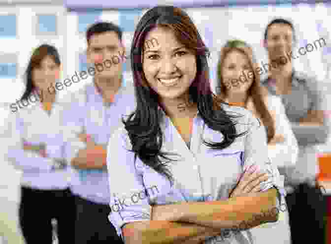 A Confident Businesswoman Leading A Team Meeting, Symbolizing The Leadership And Empowerment That Are Key Components Of Successful Marketing Human Value Management. Personal Brand Management: Marketing Human Value (Management For Professionals)