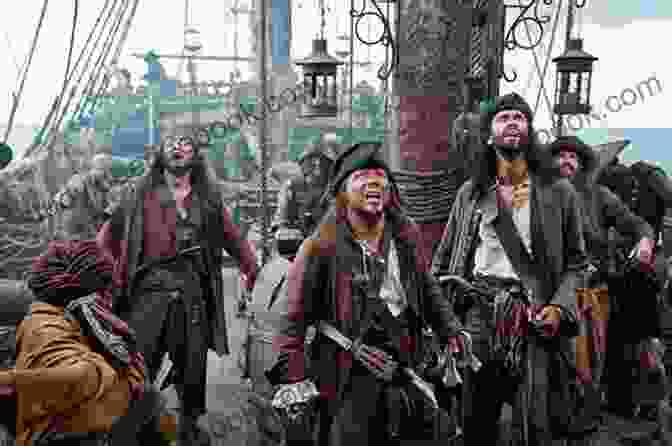 A Group Of People Dressed As Pirates Standing On The Deck Of A Galleon Tropic Suns: Seadogs Aboard An English Galleon