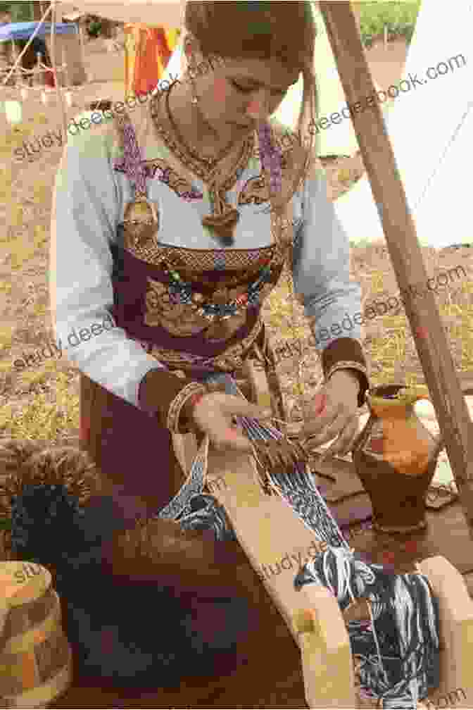 A Historical Depiction Of Swedish Women Weaving In The Viking Era SWEDISH WEAVING FOR BEGINNERS: Guide On How To Swedish Weave Techniques Tips Patterns And More