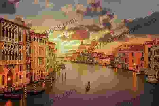 A Postcard Of A Sunset Over The Grand Canal Postcards: A Visual Escape Through Venice