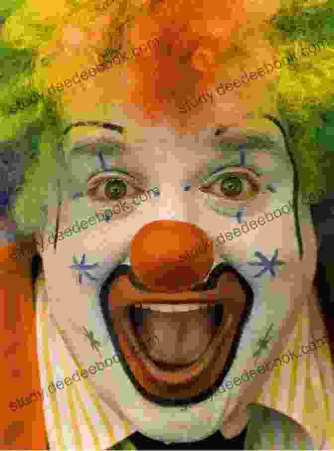 A Promotional Poster For David Mamet's Play Clownland, Featuring A Grotesque Clown With A Painted Smile And A Sinister Expression. Clownland David Mamet