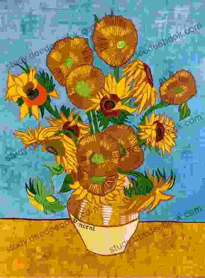 A Sunflower Embroidery Pattern Inspired By Vincent Van Gogh's Painting Flowers In Threads: Sunflower Patterns