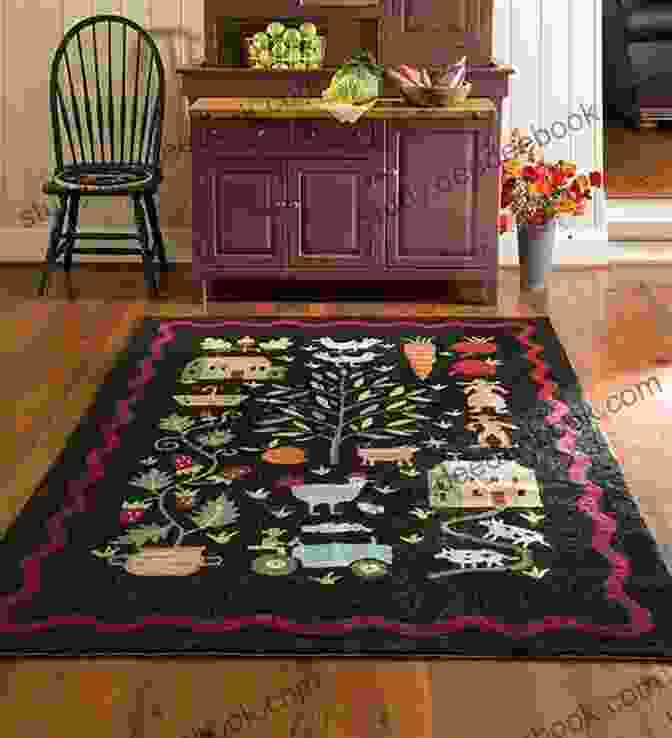 A Vibrant Hand Hooked Rug With Intricate Patterns And Textures Celebration Of Hand Hooked Rugs 27 Rug Hooking Magazine