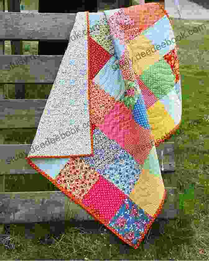 A Woman Working On A Patchwork Quilt, With Fabrics And Tools Spread Out Around Her. Story Of Patchwork Quilt: Hatred Starts A Fight But Love Pulls A Quilt Over The Bickering: The Easiest Quilt To Make For A Beginner