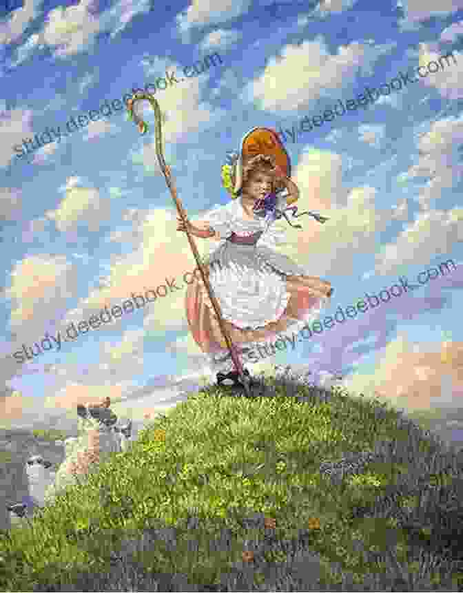 An Illustration Of Little Bo Peep Standing In A Field With Her Sheep, Looking Puzzled And Curious. Little Bo Peep Flip Side Rhymes (Flip Side Nursery Rhymes)