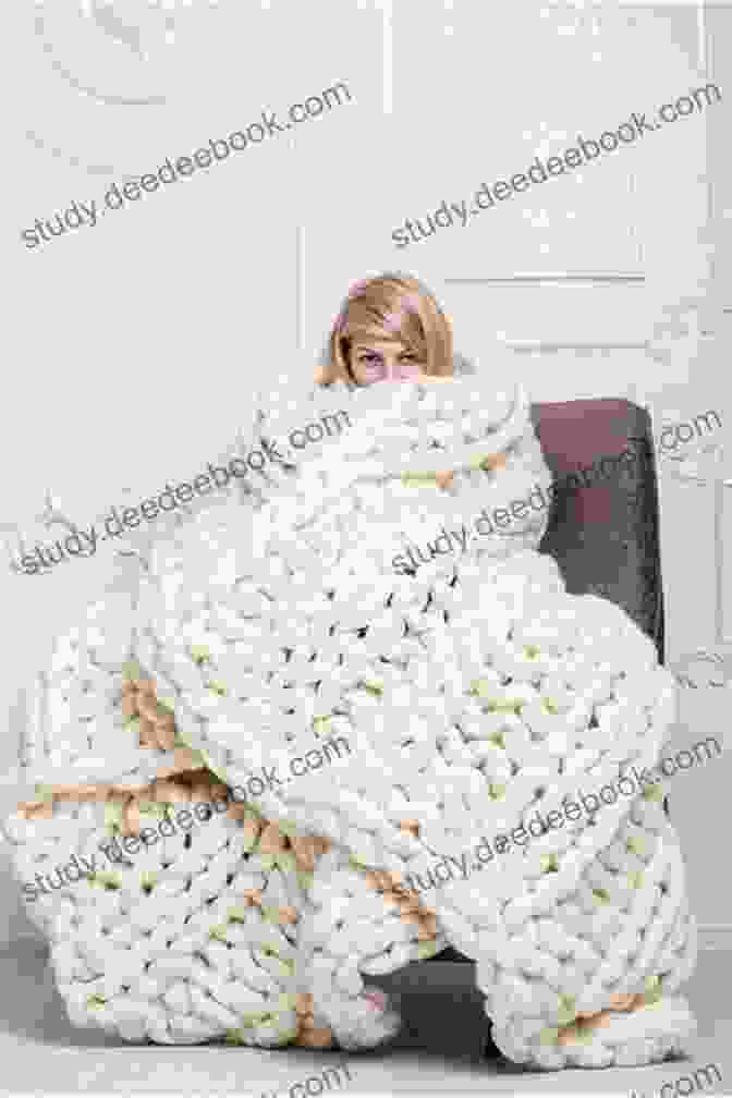 Cozy Blanket With Chunky Yarn And Bobble Stitches Making With Meaning: More Than 20 Meditative And Creative Crochet Projects