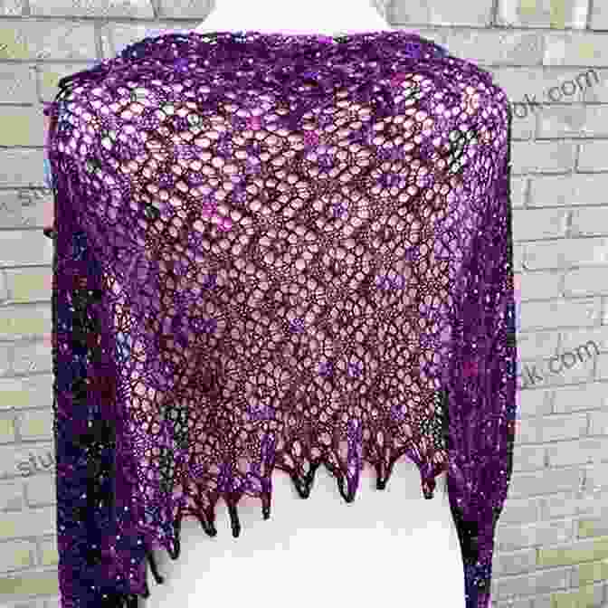 Delicate Shawl With Lacy Edging And Beads Making With Meaning: More Than 20 Meditative And Creative Crochet Projects