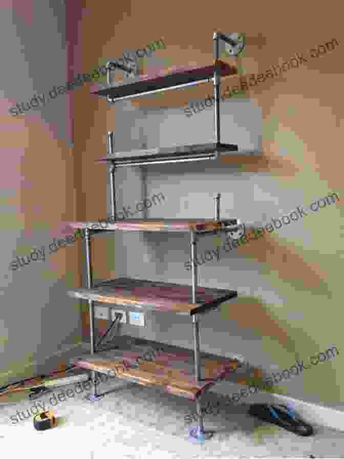 DIY Pipe Shelving Unit With Metal Frame And Wooden Shelves Creative DIY Furniture Projects: Easy Furniture Making Ideas