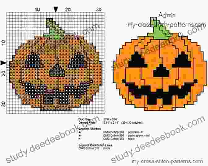 Halloween Pumpkin Cross Stitch Pattern Halloween Cross Stitch Patterns: 5 Festive Cross Stitch Patterns