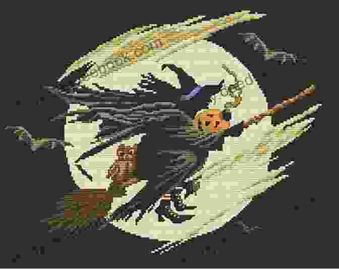 Halloween Witch Cross Stitch Pattern Halloween Cross Stitch Patterns: 5 Festive Cross Stitch Patterns