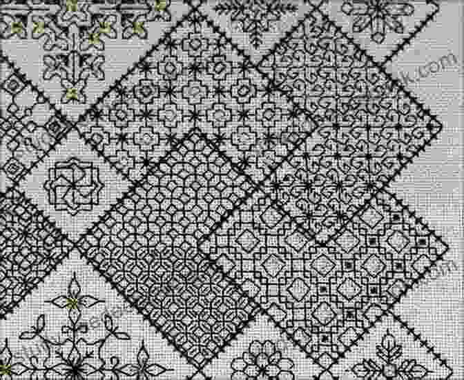 Holbein Stitch Example Blackwork Stitches Sampler 1 Blackwork Pattern