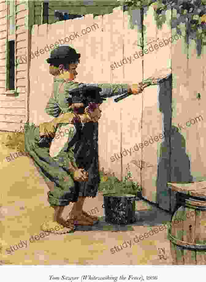 Tom Sawyer Painting A Fence With A Brush The Adventures Of Tom Sawyer Glossary: Of Hard To Find Words