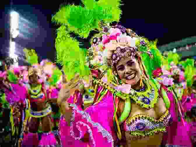 Vibrant Street Scenes Of The Rio Carnival, With People Dancing, Wearing Colorful Costumes, And Enjoying The Lively Atmosphere. Traveling To The Carnival In Rio With George Toni