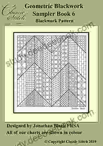 Geometric Blackwork Sampler 6 Blackwork Pattern
