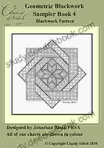 Geometric Blackwork Sampler 4 Blackwork Pattern