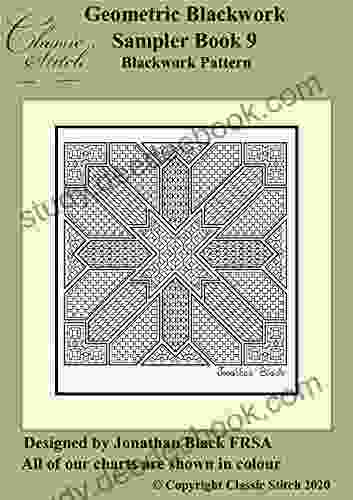 Geometric Blackwork Sampler 9 Blackwork Pattern