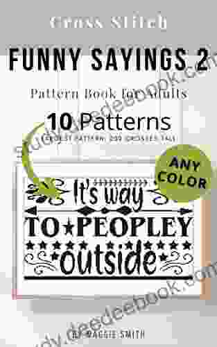 Funny Cross Stitch Sayings 2 Pattern For Adults: Large Counted Snarky Designs For Simple Stitching Customizable Colors (Funny Sayings Cross Stitch Patterns)